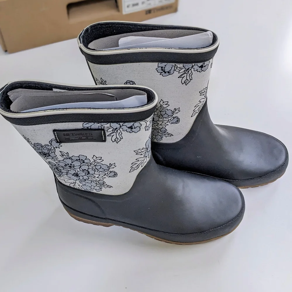 Tretorn Rain Boots Elsa William Morris Black Rain Women's size 5 - Picture 7 of 13